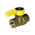 3/4" NPT Full Flow Blue Handle Wheel Brass Boiler Drain Valve